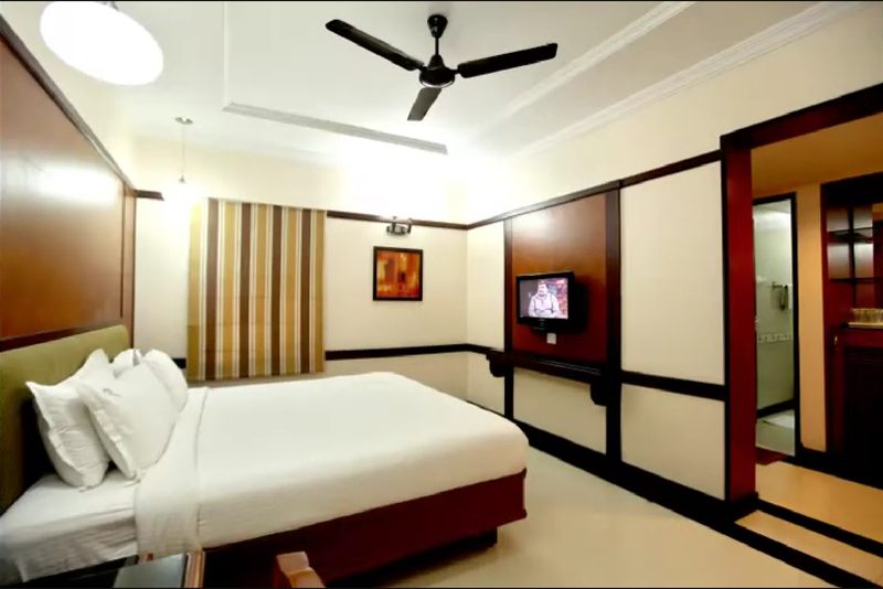 Guest room at New Woodlands Hotel